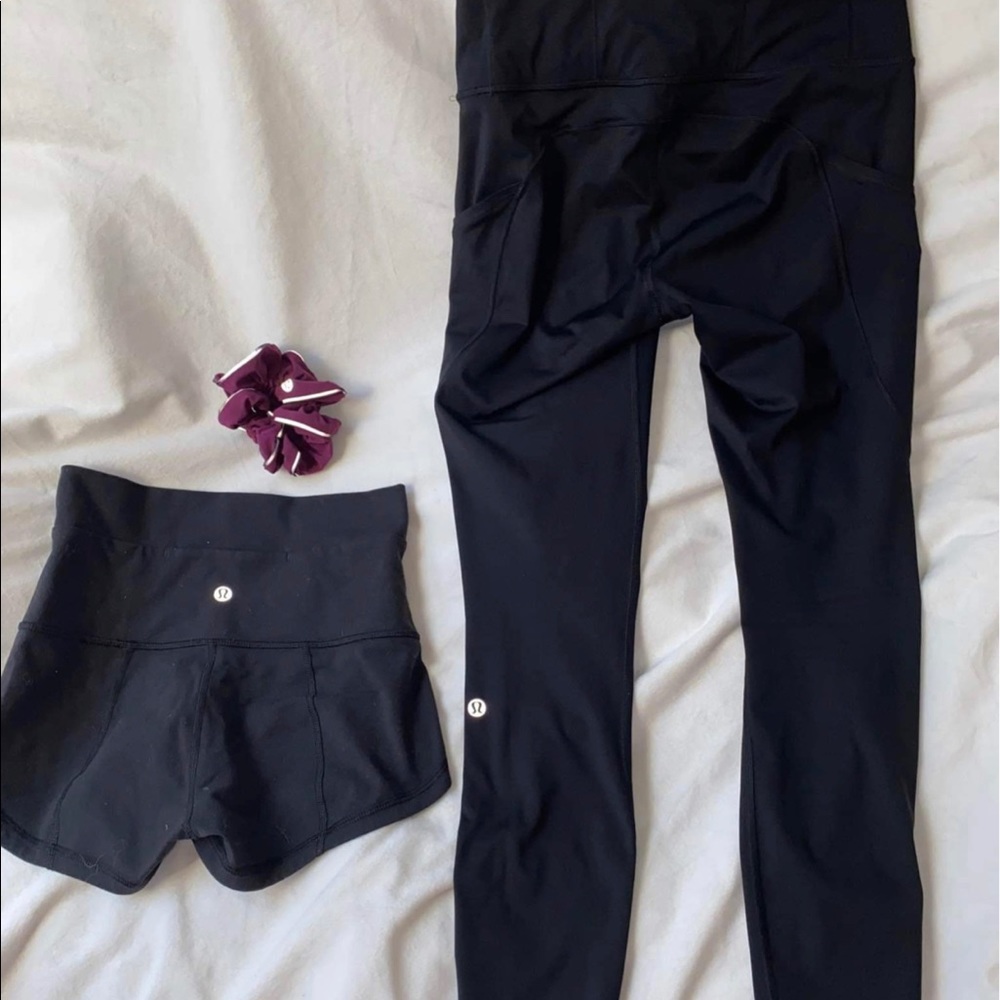 lululemon align HR leggings & shorts BUNDLE size 4